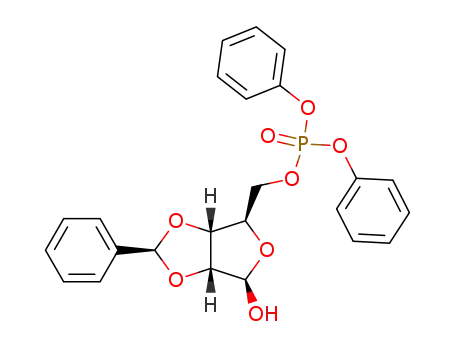 Phosphoric acid (2S,3aR,4R,6R,6aR)-6-hydroxy-2-phenyl-tetrahydro-furo[3,4-d][1,3]dioxol-4-ylmethyl ester diphenyl ester