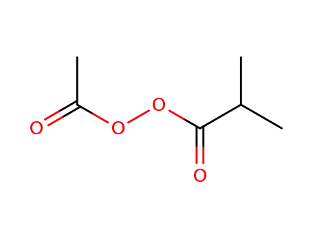 Molecular Structure of 25424-50-4 (Peroxide, acetyl 2-methyl-1-oxopropyl)