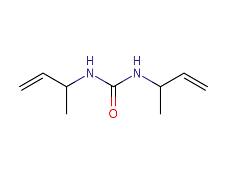 Molecular Structure of 136649-74-6 (1,3-Bis-(1-methyl-allyl)-urea)