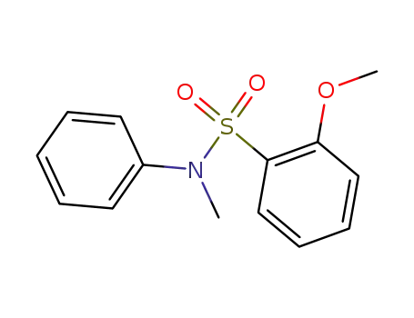 Molecular Structure of 681439-95-2 (Benzenesulfonamide, 2-methoxy-N-methyl-N-phenyl-)