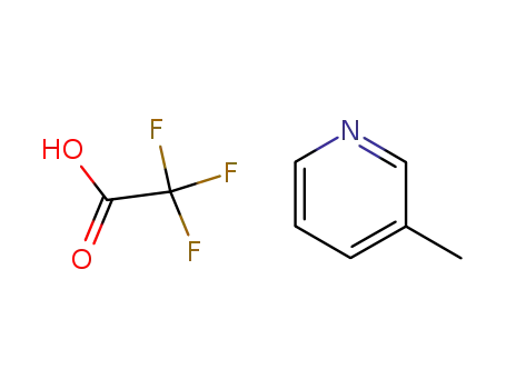 Molecular Structure of 81675-56-1 (Pyridine, 3-methyl-, trifluoroacetate)