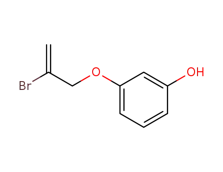 Molecular Structure of 197086-82-1 (Phenol, 3-[(2-bromo-2-propenyl)oxy]-)