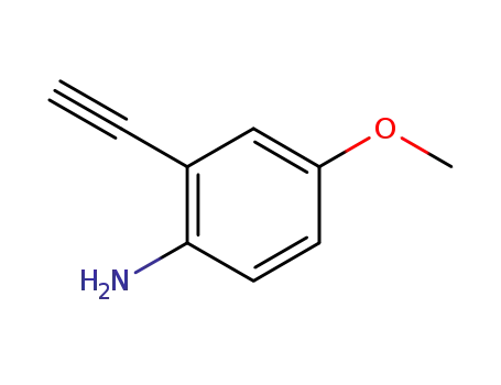 Molecular Structure of 1239605-11-8 (2-ethynyl-4-(methyloxy)aniline)