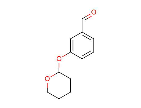 Molecular Structure of 34716-73-9 (Benzaldehyde, 3-[(tetrahydro-2H-pyran-2-yl)oxy]-)