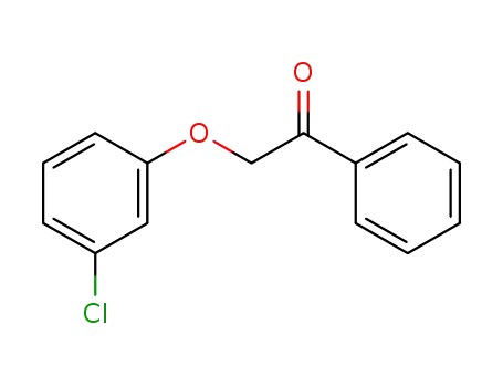 Molecular Structure of 19514-06-8 (α-(3-Chlorophenoxy)acetophenone)