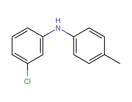 Molecular Structure of 113965-92-7 (Benzenamine, 3-chloro-N-(4-methylphenyl)-)