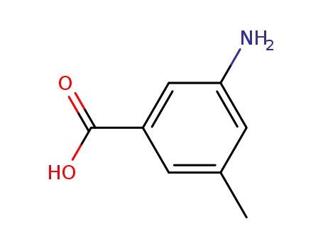 Molecular Structure of 2305-37-5 (Benzoic acid, 3-amino-5-methyl- (9CI))