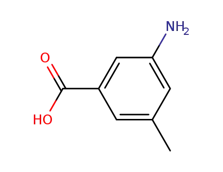 Benzoic acid, 3-amino-5-methyl- (9CI)