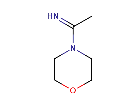 Molecular Structure of 153558-51-1 (Morpholine, 4-(1-iminoethyl)- (9CI))