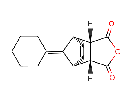 Molecular Structure of 67968-60-9 ((1S*,2R*,6S*,7R*)-10-cyclohexylidene-4-oxa-tricyclo[5.2.1.02.6]-dec-8-ene-3,5-dione)