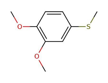 Molecular Structure of 2570-43-6 (3,4-DIMETHOXYTHIOANISOLE)