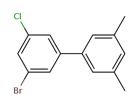 Molecular Structure of 1344681-53-3 (3-bromo-5-chloro-3',5'-dimethyl-1,1'-biphenyl)