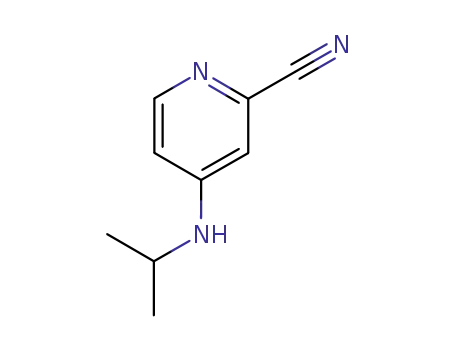 Molecular Structure of 127680-77-7 (4-Isopropylamino-pyridine-2-carbonitrile)