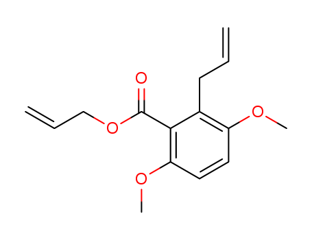Molecular Structure of 154051-48-6 (Benzoic acid, 3,6-dimethoxy-2-(2-propenyl)-, 2-propenyl ester)