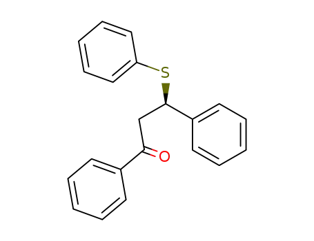 Molecular Structure of 74408-99-4 (1-Propanone, 1,3-diphenyl-3-(phenylthio)-, (3R)-)