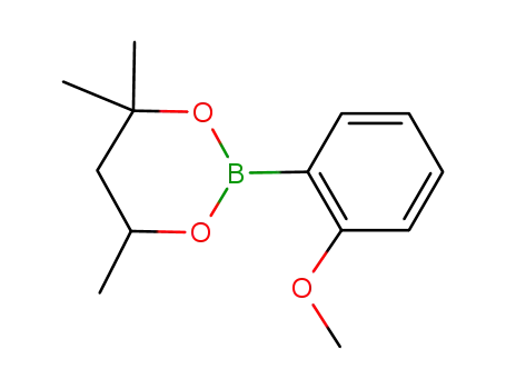 Molecular Structure of 934558-37-9 (2-(2-methoxyphenyl)-4,4,6-trimethyl-1,3,2-dioxaborinane)