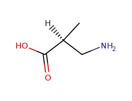 Molecular Structure of 144-90-1 (DL-3-AMINOISOBUTYRIC ACID)