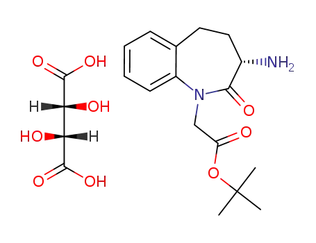 Molecular Structure of 182561-27-9 ((3S)-3-Amino-2,3,4,5-tetrahydro-2-oxo-1H-1-benzazepine-1-acetatic acid1,2-dimeth)