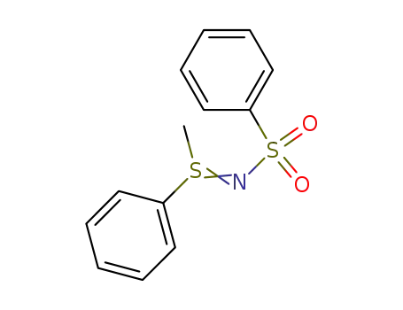 Molecular Structure of 38492-27-2 (N-(methyl(phenyl)-λ4-sulfanylidene)benzenesulfonamide)