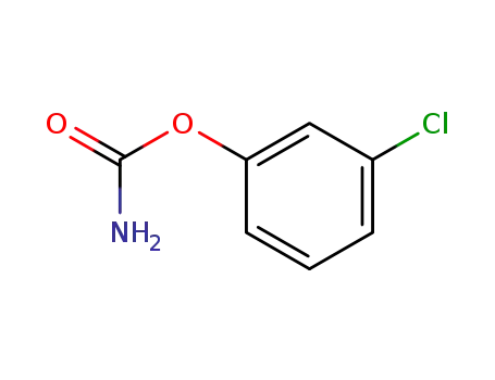 Molecular Structure of 19654-61-6 (Carbamic acid, 3-chlorophenyl ester)