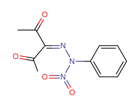 Molecular Structure of 129302-56-3 (3-(N-Nitro-N-phenylhydrazono)pentane-2,4-dione)