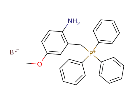 Molecular Structure of 104894-16-8 (bromure d'amino-2 methoxy-5 benzyltriphenylphosphonium)