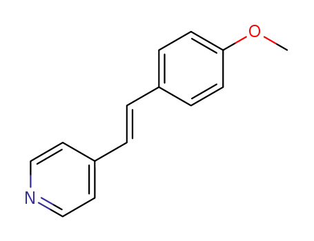 Molecular Structure of 722-21-4 ((E)-4-(4-Methoxystyryl)pyridine)