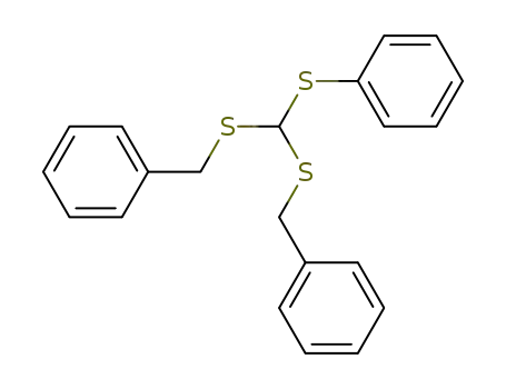 Phenylmercapto-bis-benzylmercapto-methan