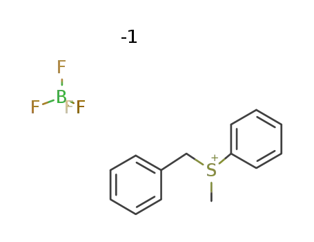Molecular Structure of 22900-27-2 (Sulfonium, methylphenyl(phenylmethyl)-, tetrafluoroborate(1-))