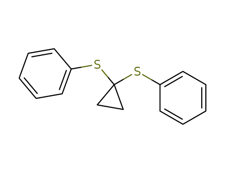 Molecular Structure of 69519-84-2 (Benzene, 1,1'-[cyclopropylidenebis(thio)]bis-)