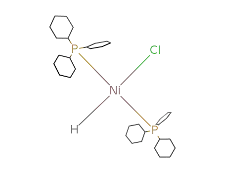 Molecular Structure of 22829-35-2 (trans-Ni(Cl)(H)(PCy<sub>3</sub>)2)