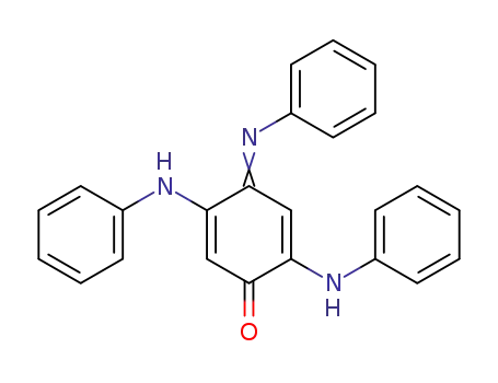 Molecular Structure of 21086-81-7 (2,5-dianilino-N-phenyl-1,4-benzoquinone imine)