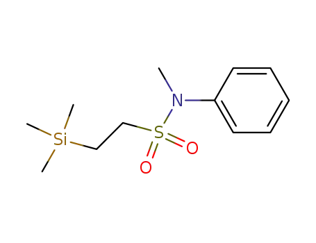 Molecular Structure of 106018-90-0 (Ethanesulfonamide, N-methyl-N-phenyl-2-(trimethylsilyl)-)