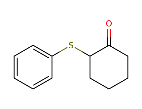 Molecular Structure of 110452-14-7 (2-phenylthiocyclohexanone)