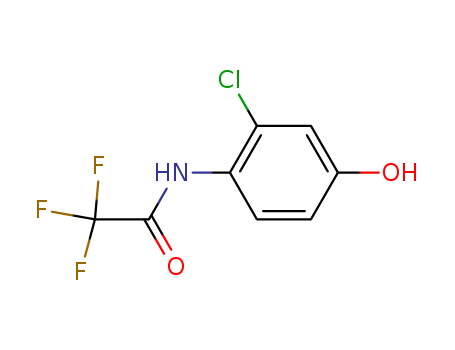 Molecular Structure of 119431-22-0 (Acetamide, N-(2-chloro-4-hydroxyphenyl)-2,2,2-trifluoro-)