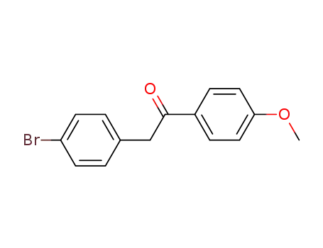 Molecular Structure of 67205-73-6 (Ethanone, 2-(4-bromophenyl)-1-(4-methoxyphenyl)-)