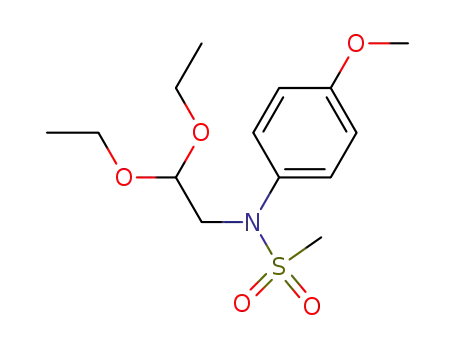 Molecular Structure of 88156-68-7 (Methanesulfonamide, N-(2,2-diethoxyethyl)-N-(4-methoxyphenyl)-)