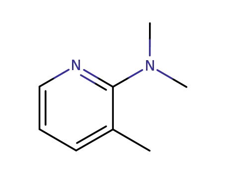 Molecular Structure of 61713-46-0 (DiMethyl-(3-Methyl-pyridin-2-yl)-aMine)