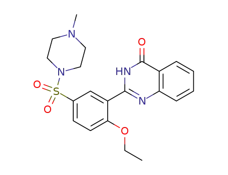 Molecular Structure of 150479-47-3 (2-[2-Ethoxy-5-(4-methyl-1-piperazinylsulphonyl)phenyl]-quinazolin-4(3H)-one)