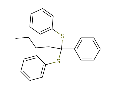 Molecular Structure of 77815-76-0 (1,1-bis(phenylthio)-1-phenylpentane)