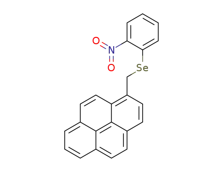 Molecular Structure of 1386958-83-3 ((2-nitrophenyl)(pyren-1-ylmethyl)selane)
