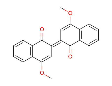 1(2H)-Naphthalenone,
4-methoxy-2-(4-methoxy-1-oxo-2(1H)-naphthalenylidene)-