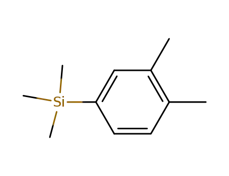 Molecular Structure of 17988-43-1 (1-(TRIMETHYLSILYL)-3,4-DIMETHYLBENZENE)