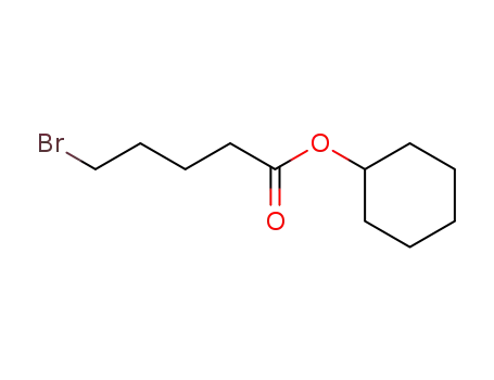 Molecular Structure of 1554-79-6 (5-Bromopentanoic acid, cyclohexyl ester)