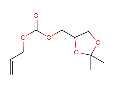 Molecular Structure of 1333925-44-2 (1,2-isopropyliden-3-O-allyloxycarbonyl-sn-glycerin)