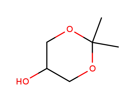 Molecular Structure of 3391-30-8 (1,3-Dioxan-5-ol, 2,2-dimethyl-)