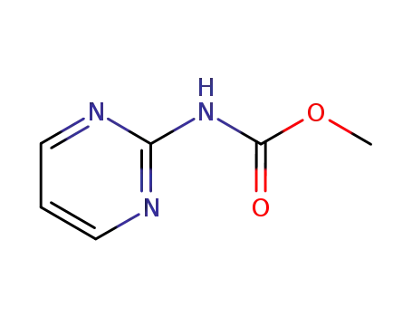 Molecular Structure of 6324-06-7 (2-(methoxycarbonylamino)pyrimidine)
