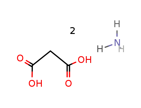 Molecular Structure of 18815-40-2 (Propanedioic acid, diammonium salt)