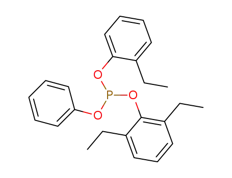 Molecular Structure of 100814-84-4 (Phosphorous acid 2,6-diethyl-phenyl ester 2-ethyl-phenyl ester phenyl ester)