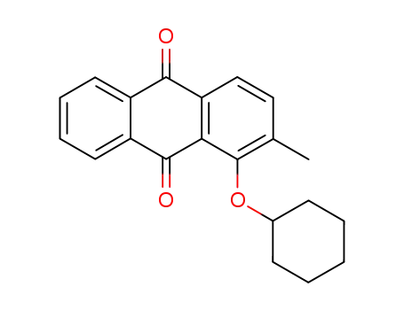 Molecular Structure of 171816-11-8 (1-Cyclohexoxy-2-methyl-9,10-anthraquinone)